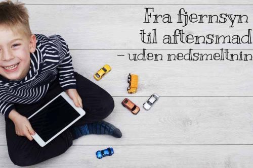 Fra fjernsyn til aftensmad glade børn